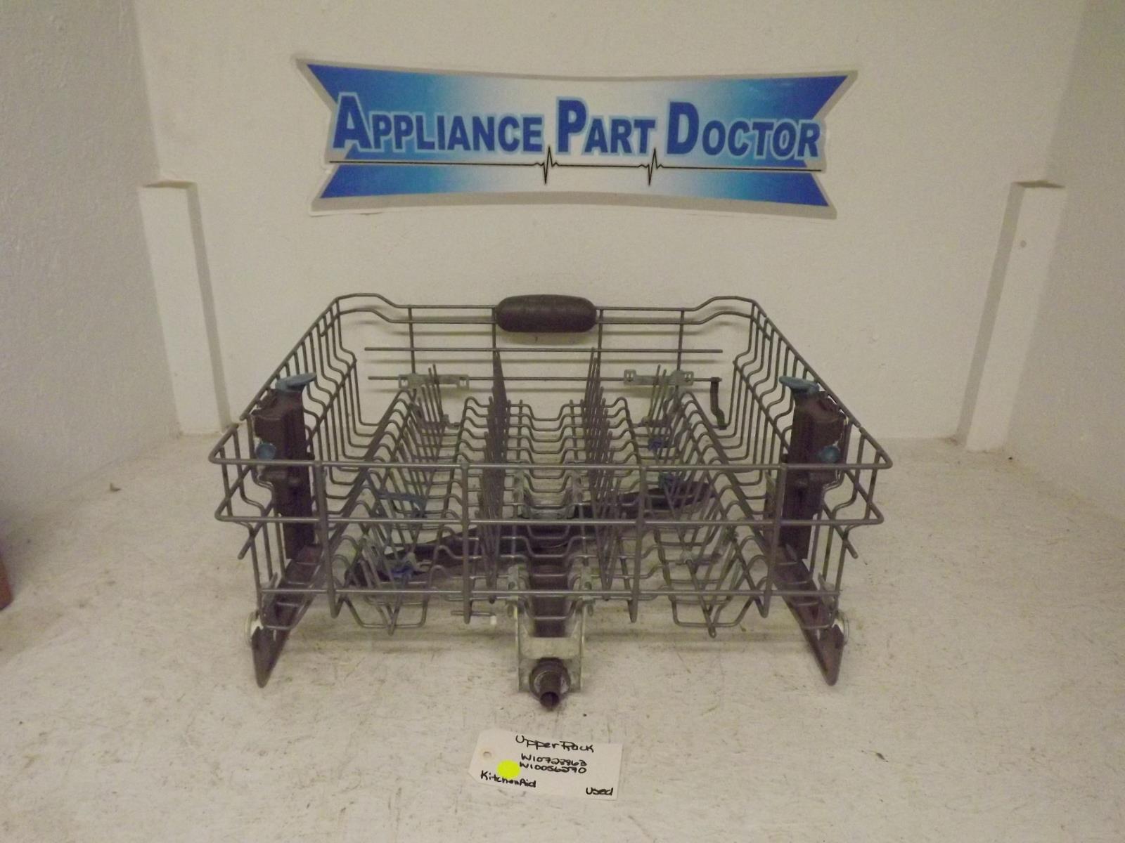 KitchenAid Dishwasher W10728863 W10056270 Upper Rack Used KitchenAid Dishwasher W10728863 W10056270 Upper Rack Used